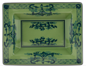 Ginori Oriente Italiano Malachite Rectangular Tray / Vide Poche